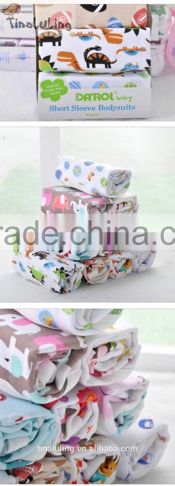 2015 top fashion Unisex 100% cotton wholesale baby bodysuits newborn baby clothing ,Infant rompers