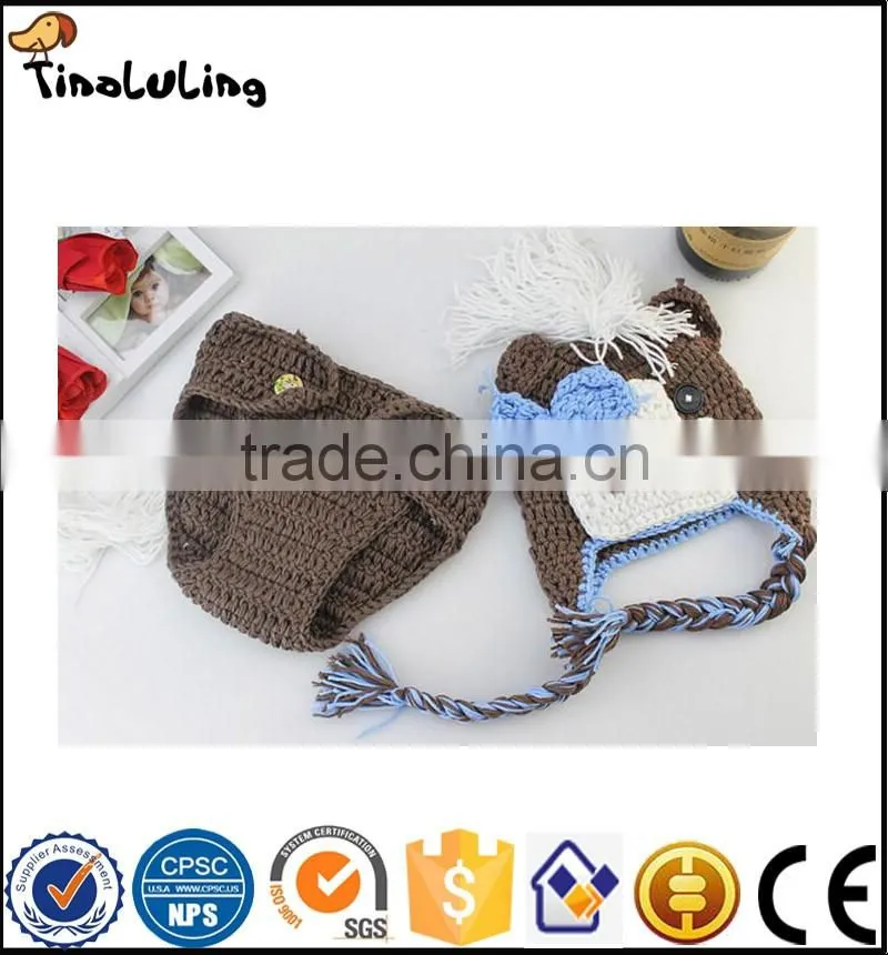 NPT33 New Top Sale Newborn Photography Props Handmade woolen Baby Hat