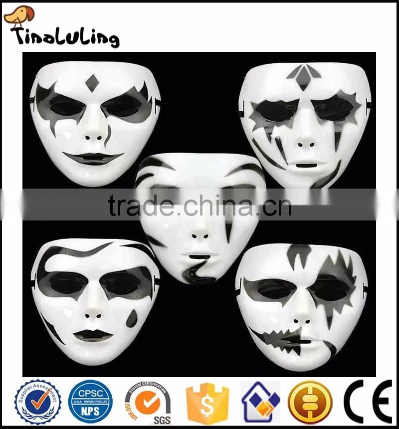Venetian Mask Horror Face White Mask Halloween Mask Dance Street Dance Mask