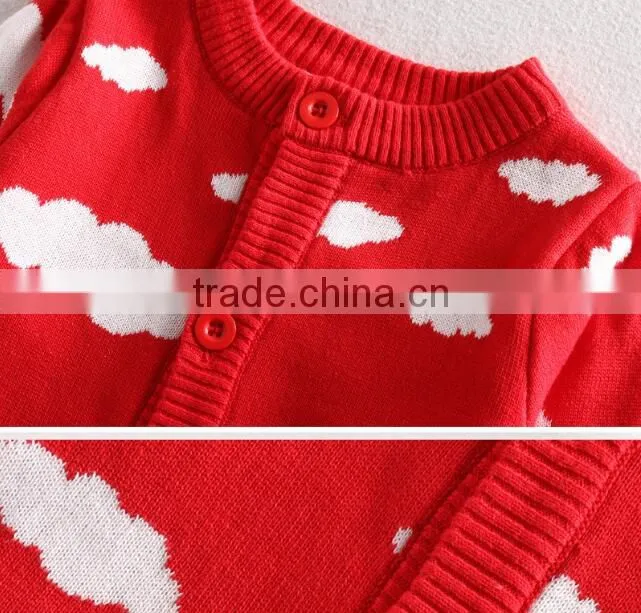 western infant toddler baby cotton knitted jumper romper with hat
