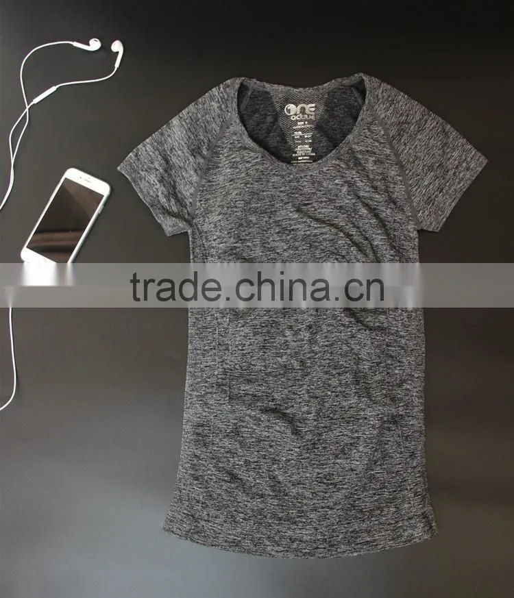 Custom Gym T shirt Compression Tights Women's Sport T-shirts Dry Quick Running Short Sleeve T-shirts Fitness Women Clothes Tees