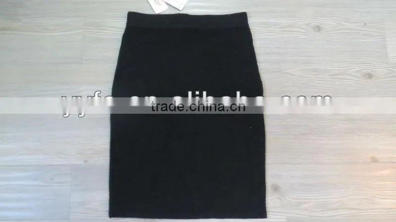 Black casual comfort knitted sweater