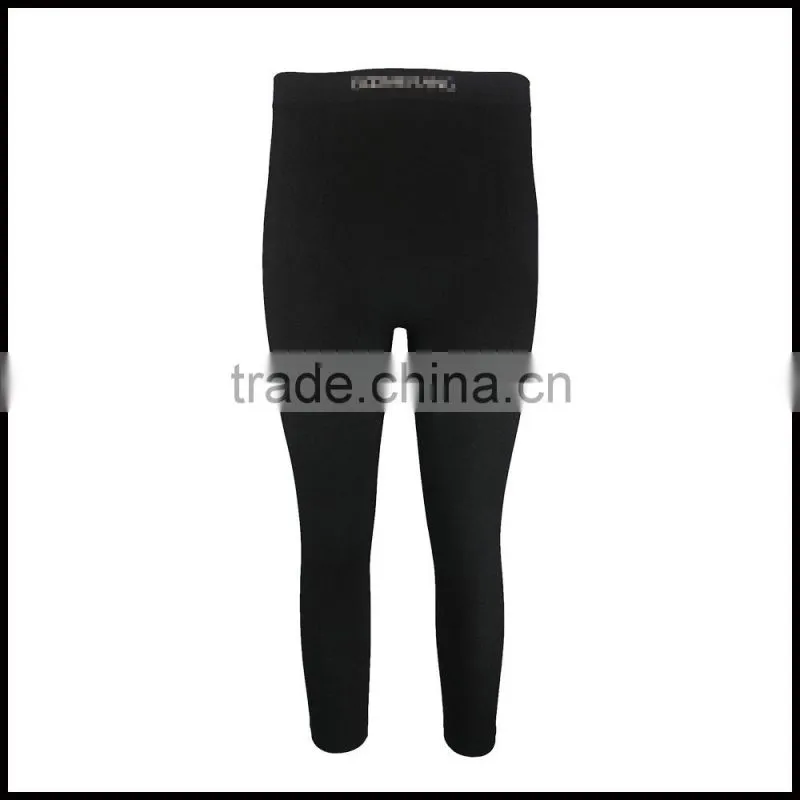 W15-ACC-M-01-PE Black Mens Pants Thermal Sports Inner Wear Winter