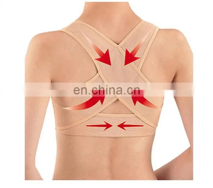 Breast up chest support belt band Posture Corrector Brace body shaping bra belt underwear