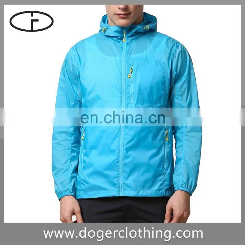 Volume supply color long sleeve hooded men's classic jacket