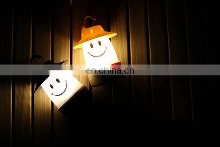 2017 Latest fashion night lamp hanging cute smile face LED night lighting lamp