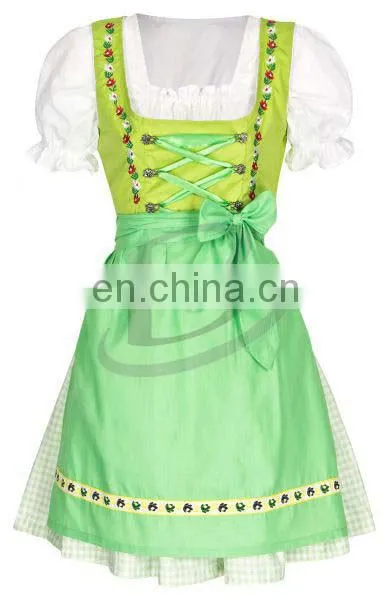 Handmade"Black 100%Cotton Dirndl German Bavarian Dress (Oktoberfest Dirndl)