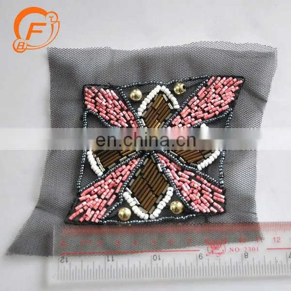 attractive garment handmade square vivid color patch