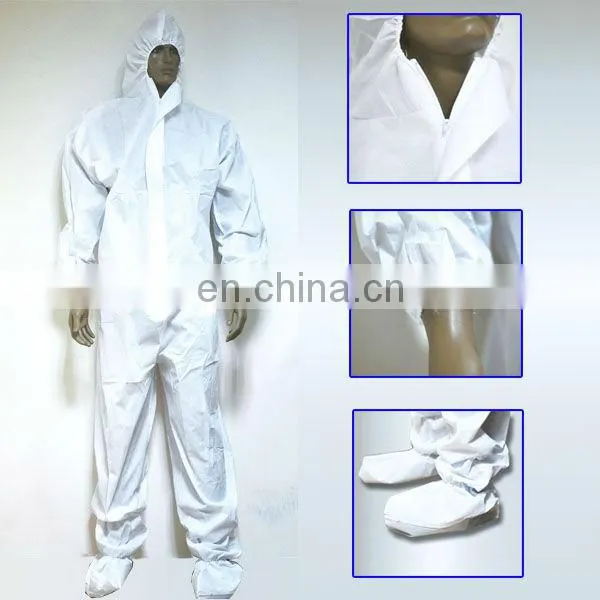 disposable plastic coverall..industry coverall..lightweight coveralls