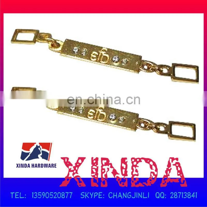 Rhinestone metal plate/fitting/label/badge of high quality