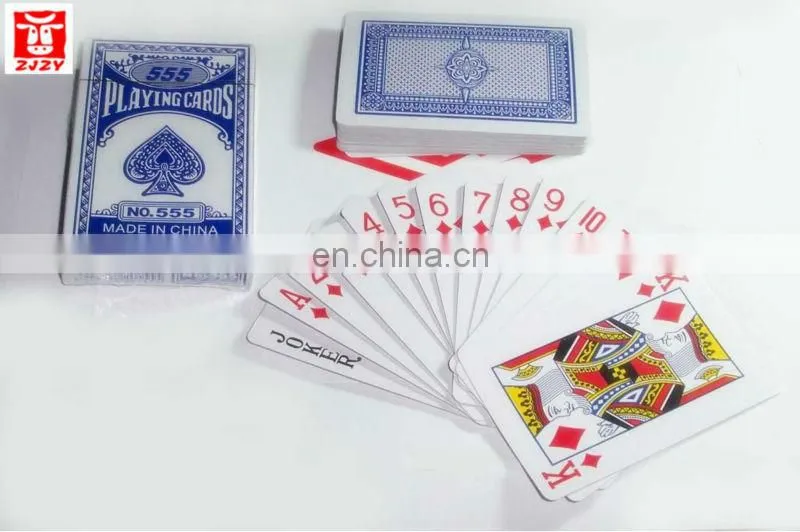 custome plastic coated playing card