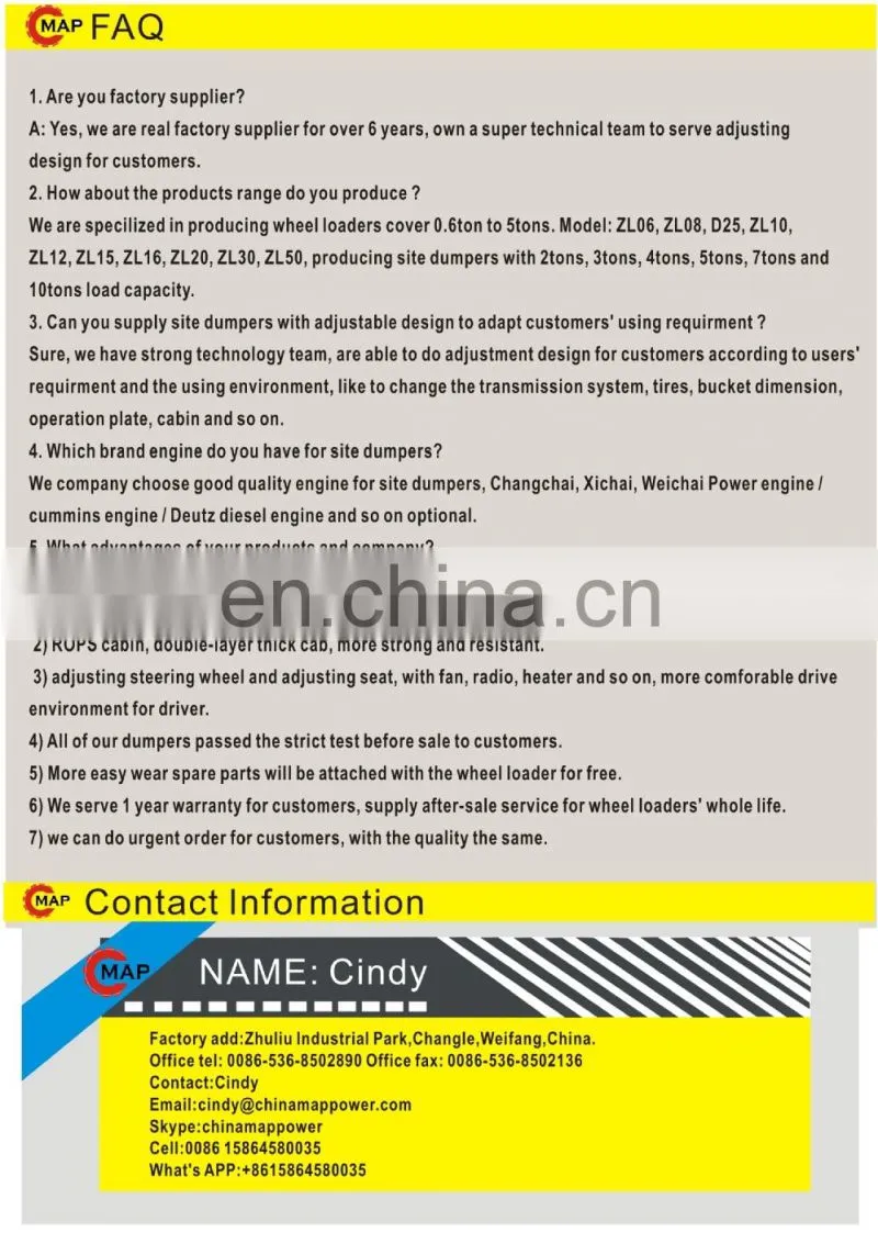Mini Construction Equipment Wheel loader CE for Sale