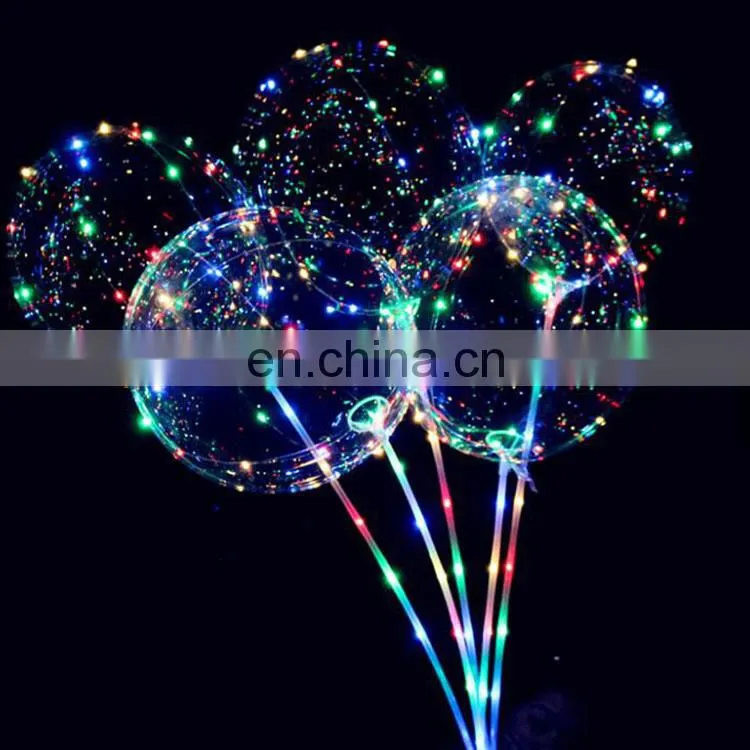 2019 Hot Sale New Products Clear Bobo Ball Colorful air Light String