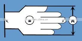 Palm Dipped Guantes Cut Gloves EN388 4343 HPPE Sandy Nitrile Flexible, Cut Resistant 1 Pair in 1 Pp Bag, 100pairs in 1 Carton
