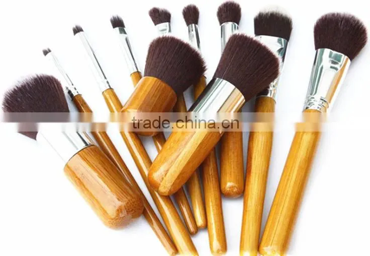 Professional High quality 11pcs Soft animal hair makeup brush set
