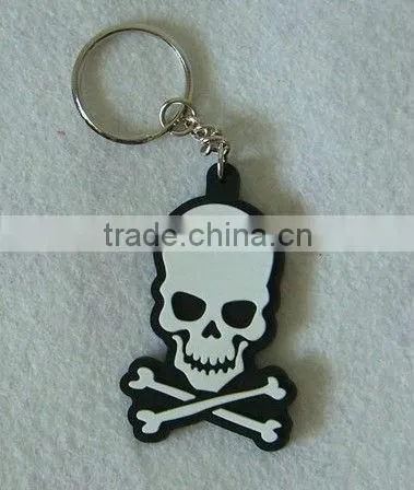 cheap silicone key hanger, advertising silicone keychain with hang rope