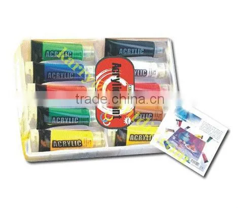6 color 6ml box art poster paint