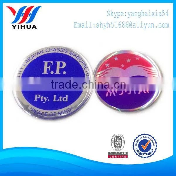 Custom plastic easy button with pin