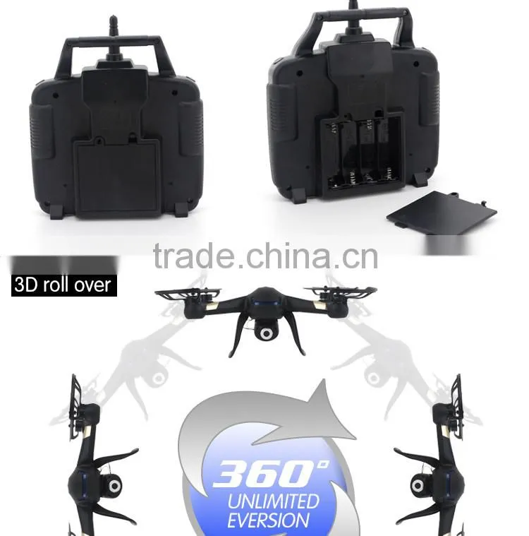 High Quality 4CH 2.4G 6 Axis rc headless LED light professional drone with 2 MP camera and 4G SD Card