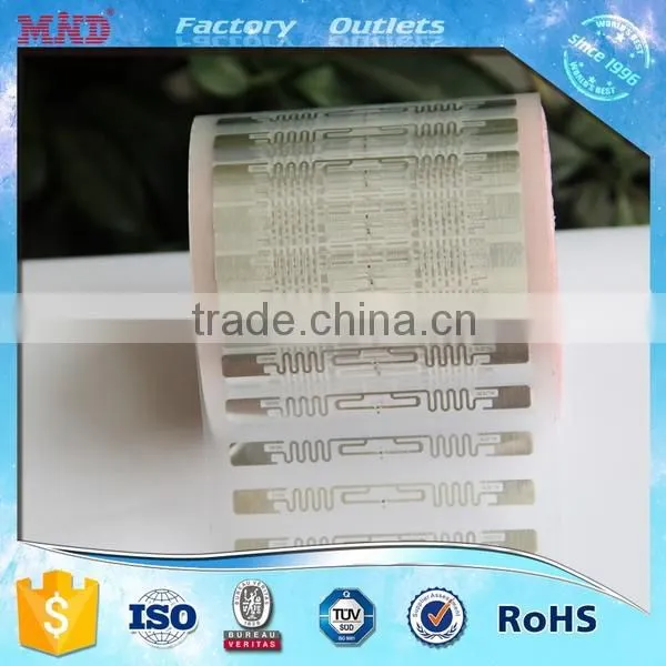 MDIY52 Factory customizing Alien 9640 9662 dry and wet rfid tag/label/sticker/inlay