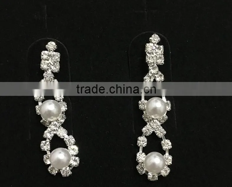 2016 Newest Design Elegant Wedding Dress Silver Bridal Jewelry Set