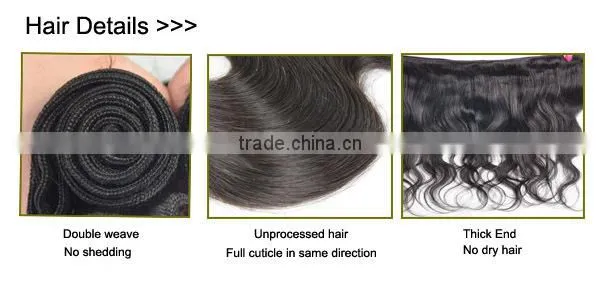 AAAAAA grade good quality no shedding natural color Raw human hair extension 90cm