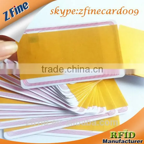 NON-STANDARD small invitation pvc card nice design with ring