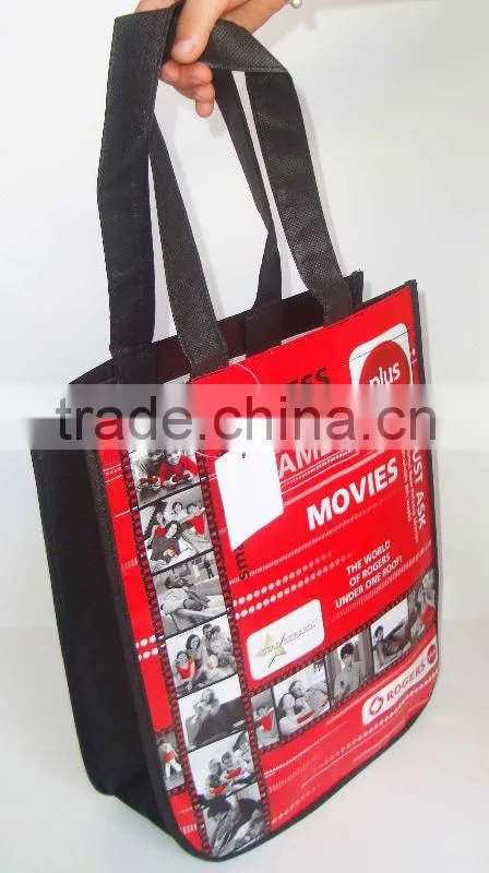 reusable non-woven bag with round corner