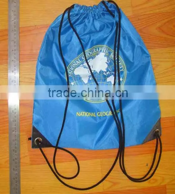 cheap nylon polyester drawstring bag/hot sale backpack