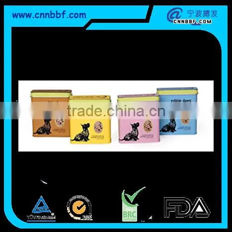 Pet food container metal tin boxes