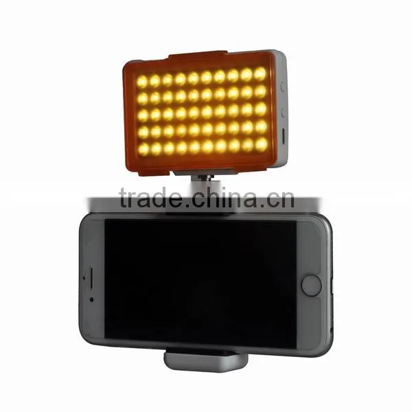 Commlite 50 bulbs CoMiray Multi-functional Mini selfi-portrait LED Video Light for Cellphone,Pad,for DSLR Cameras,for Gopro
