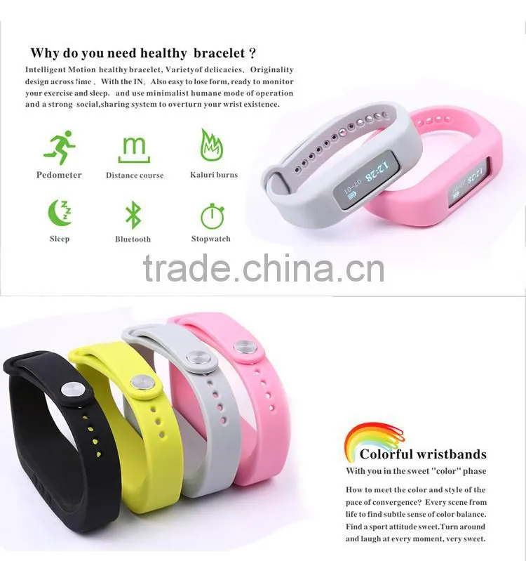 Oled Smart Bluetooth 4.0 Health Wristband Digital Fitness Wristband