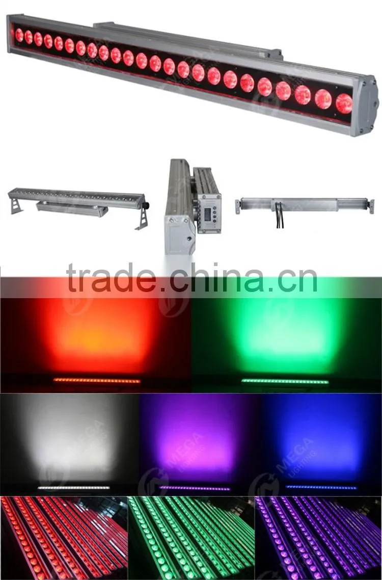 24pcs*10W 4in1 rgbw outdoor linear led wall washer