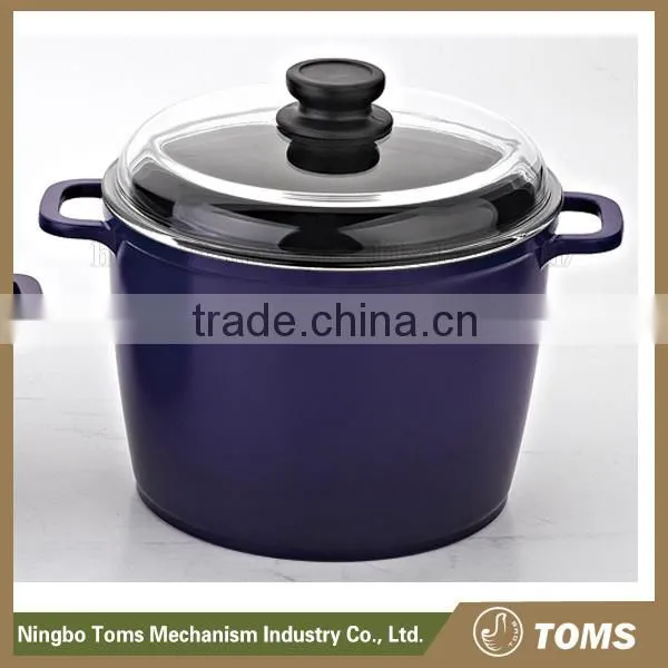 China Wholesale 24cm Aluminum Enamel Casseroles Deep Casserole Pots