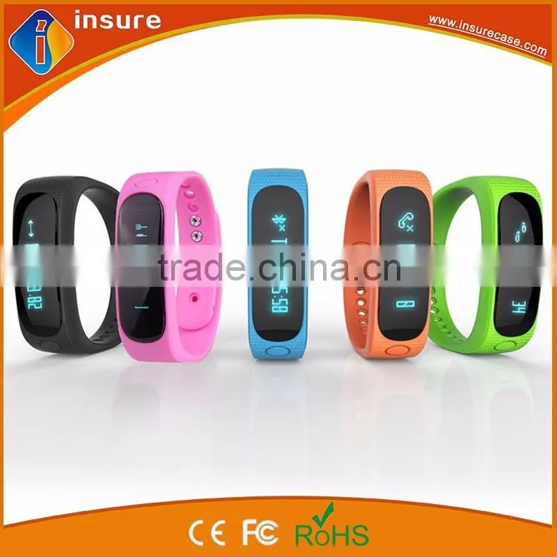 Colorful bluetooth smart wristband bracelet E02