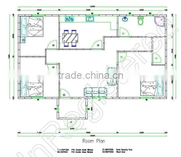 2016 Easy installing & assembling Modular House for office, factory, workshop