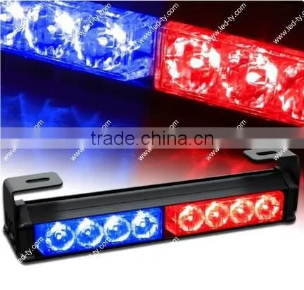 9.5"LED Emergency Warning Traffic Advisor Vehicle Strobe Light Bar - Red & Blue