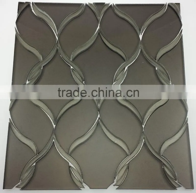 accurate water jet glass cutting Stone texture color tile mix(wj8)