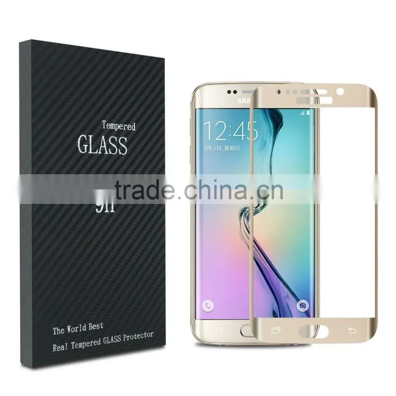 Keno For Samsung Galaxy S6 Edge Plus Tempered Glass Screen Protector 9H Hardness 3D Full Curved in 0.2mm Thickness
