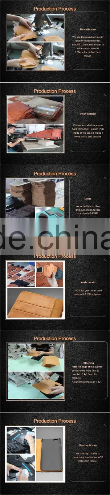 Full-grain cowhide leather with retro 18oz waxed canvas case for iPhone 6s plus handmade waxed canvas bag case for mobile phone
