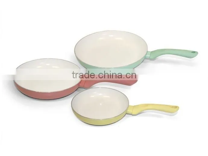 Aluminum Non stick Ceramic Coating Frying Pan Pizza Pan Egg Pan Round Crepe Pan