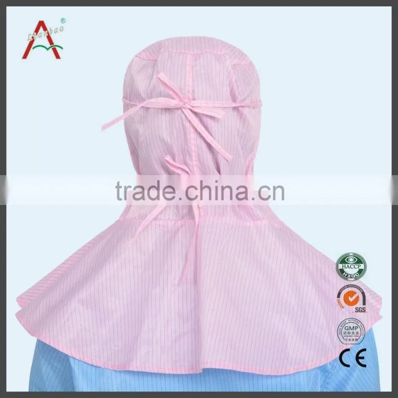 100% polyester white anti-static cleanroom cap
