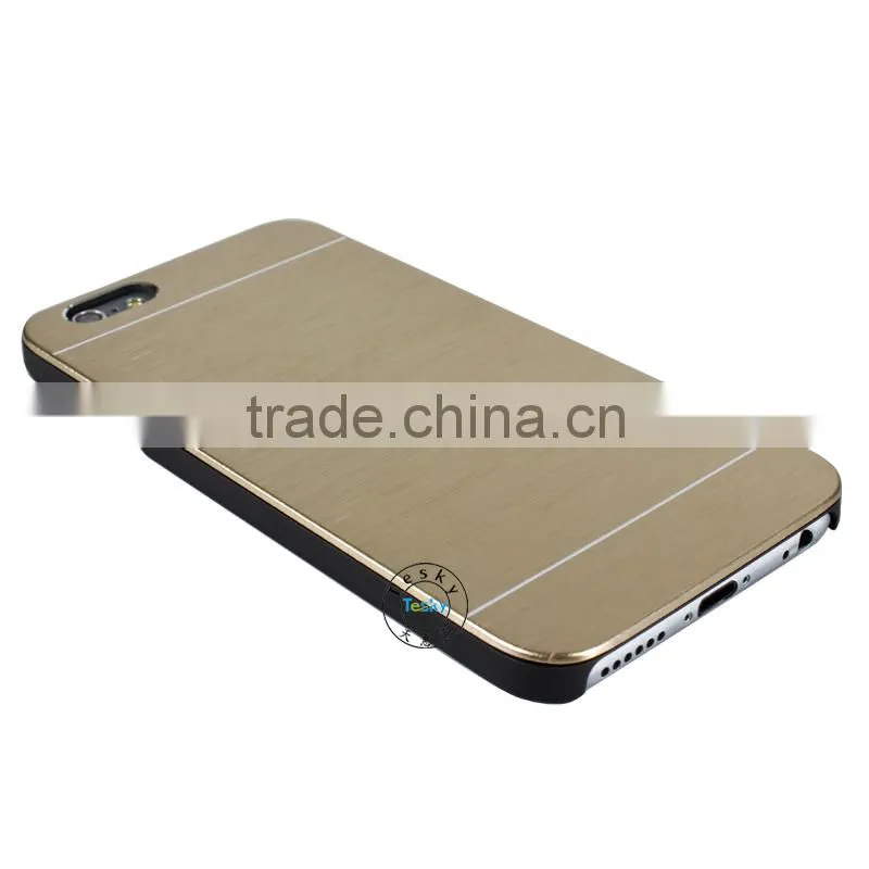 hybrid pc+metal cover case for iphone6, cover case for iphone6