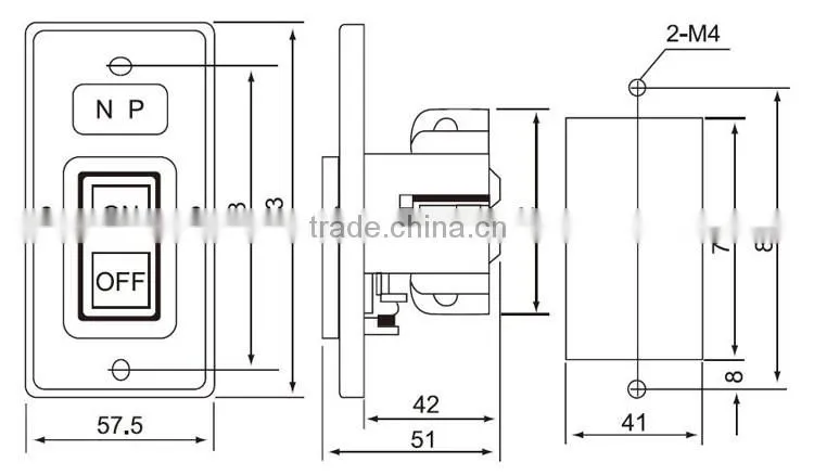 CNTD Brand Switch Best Product for Import Panel Type 15A Electronic Push Button Switch (CBSS-315)