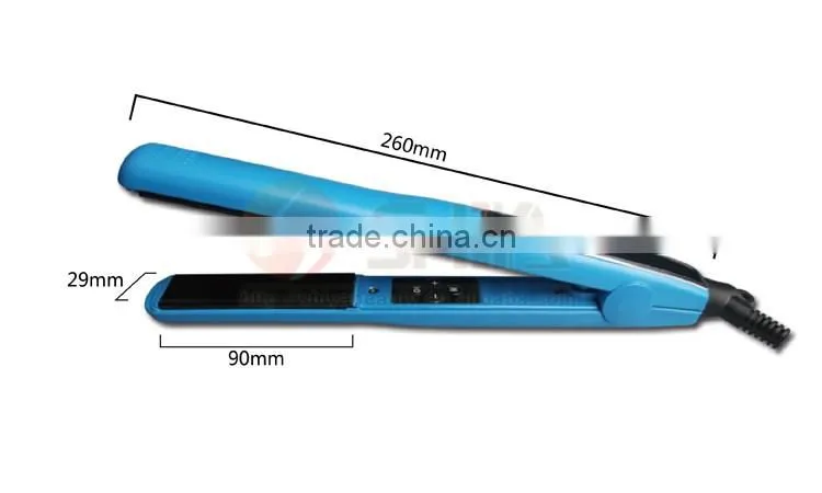 MCH slim Lcd display solar titanium flat iron 450 degrees Straightening Irons Styling Tools Professional Hair Straightener