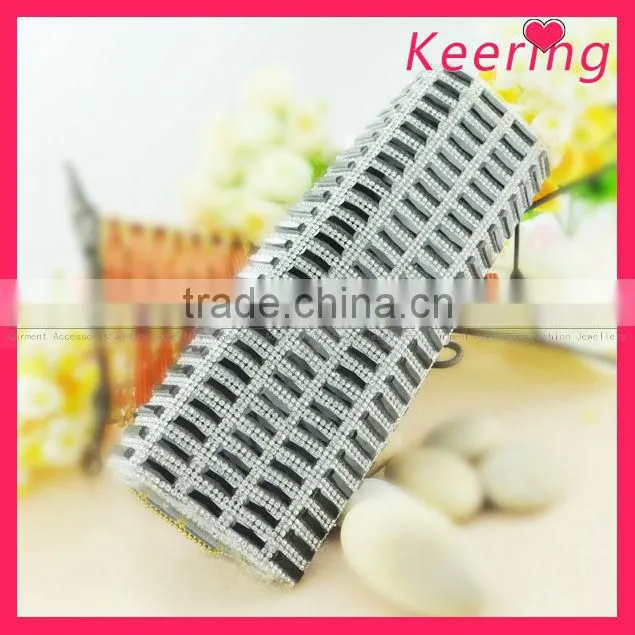 fashion square crystal rhinestone mesh WRT-002