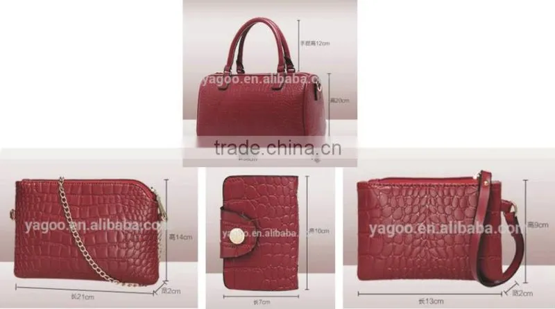 4pcs in 1 Set Branded Tote Women Handbag