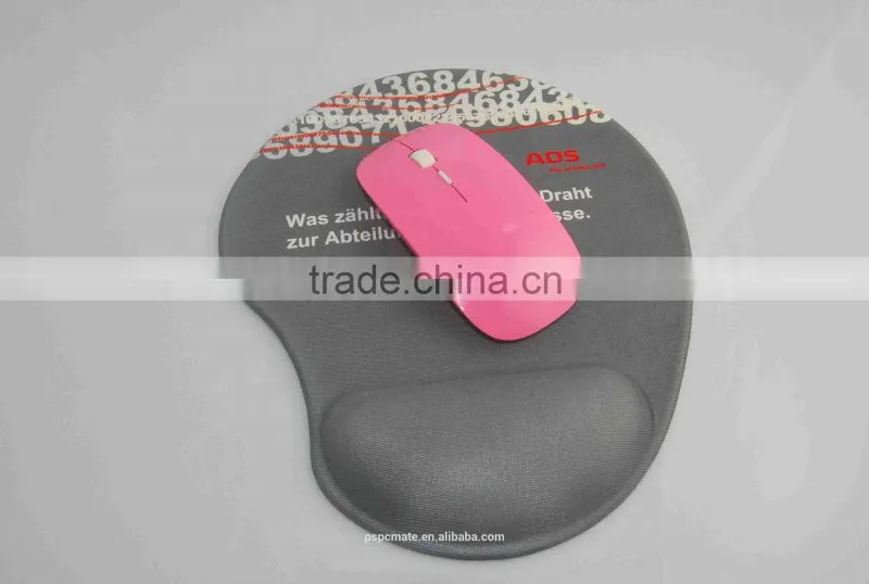 Silicone Gel wristbands Mouse Pad/Mat with Wrist Rest RSI Support red