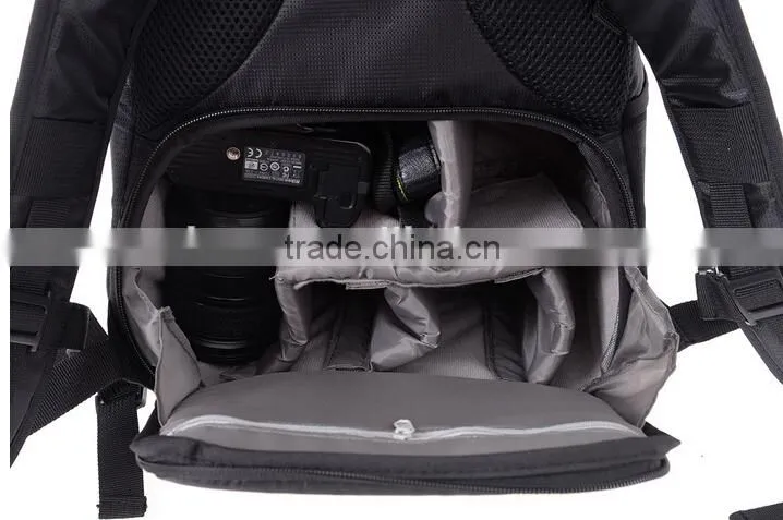 New Photo Studio Camera Bag Backpack For Canon Nikon W/ Waterproof Cover Case