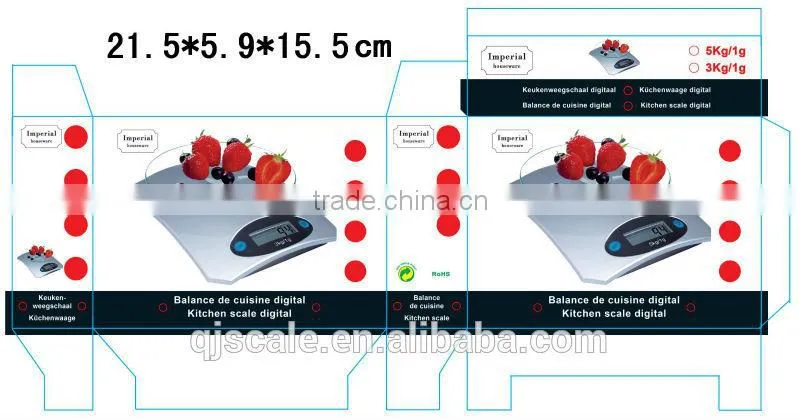 Portion Pro Durable Digital Kitchen Scale w/Tempered Glass Top - Black